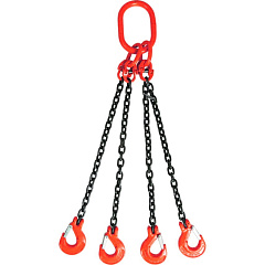 Строп цепной TOR 4СЦ г/п 6,7 т 9,0 м с самозакрывающимися крюками