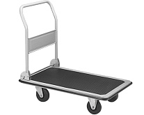 Тележка платформенная 650 кг TOR PH650 (890x590) со складной ручкой (пластиковые колеса 125 мм)