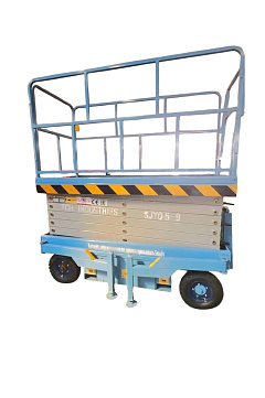 Подъемник ножничный самоходный 500 кг 12/14 м TOR SJY-0,5-12DC аккумуляторный