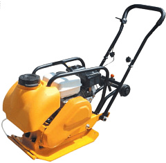 Виброплита 70 кг, 10,5кН (Loncin) бак, коврик, колесный комплект TOR C-60T