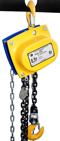 Таль ручная шестеренная цепная стационарная ТРШСп 0,5 т 12 м Таль ручная шестеренная цепная стационарная ТРШСп 0,5 т 12 м