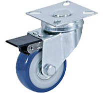 Колесо аппаратное поворотное SCvb 92 75 мм с тормозом (синяя резина) Колесо аппаратное поворотное SCvb 92 75 мм с тормозом (синяя резина)