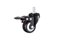 Колесо мебельное поворотное SCZTB 25 50 мм с болтом и тормозом Колесо мебельное поворотное SCZTB 25 50 мм с болтом и тормозом