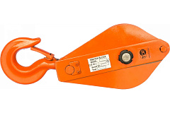 Блок монтажный однорольный с  крюком TOR 5 т с откидной щекой (S)*