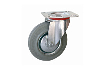 Колесо поворотное серая резина SC 88 f 250 мм Колесо поворотное серая резина SC 88 f 250 мм
