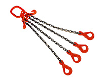 Строп цепной TOR 4СЦ г/п 17,0 т 10,0 м с укорачивающими и самозакрывающимися крюками Строп цепной TOR 4СЦ г/п 17,0 т 10,0 м с укорачивающими и самозакрывающимися крюками