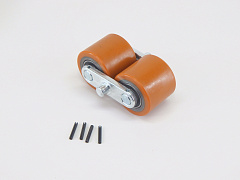 8 Подвилочные колёса 80х70 в сборе для тележки EPT (Double PU Loading Wheel ASY. 30101025)