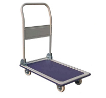 Тележка платформенная пластиковая 200 кг TOR PH200P (480x740) со складной ручкой (пластик, 10