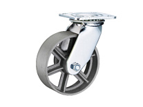 Колесо большегрузное поворотное SCS 80 200 мм чугунное (F)