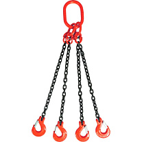Строп цепной TOR 4СЦ г/п 6,7 т 1,0 м с самозакрывающимися крюками