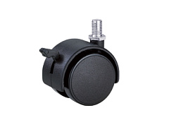 Колесо мебельное поворотное TWTB 40 40 мм с болтом и тормозом Колесо мебельное поворотное TWTB 40 40 мм с болтом и тормозом