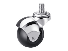 Колесо мебельное поворотное резиновое SCmt 20 40 мм с болтом Колесо мебельное поворотное резиновое SCmt 20 40 мм с болтом